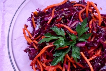 Салат фиолетовый с морковкой: шаг 3