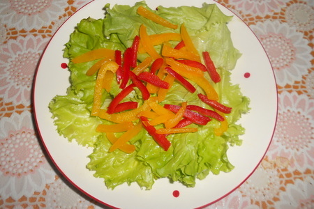 Салат с румяными гренками с сыром: шаг 7
