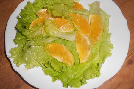 Салат с апельсином и творожными шариками: шаг 6