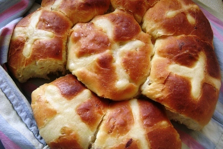 Ароматные крестовые булочки ( hot cross buns ) или пасха по-английски.: шаг 4