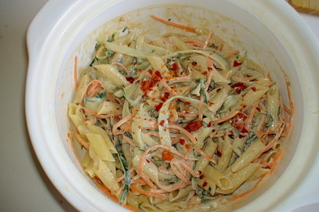 Свиная отбивная по–азиатски и сычуаньский салат из макарон.: шаг 5
