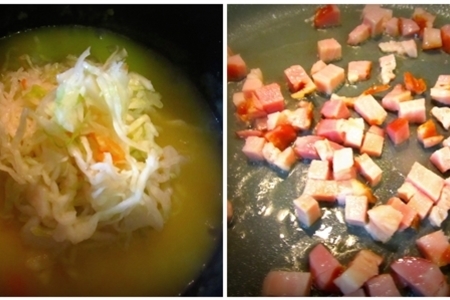 Густой картофельный суп с квашеной капустой и беконом: шаг 3