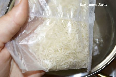 Рис под острым соусом "басмати": шаг 1