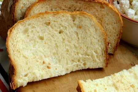 Пшенично-рисовый хлеб на твороге: шаг 6
