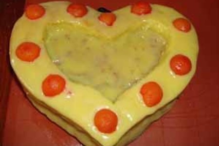 Торт "желейное сердечко"-2: шаг 7
