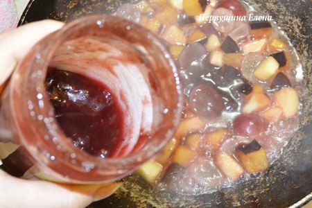 Фруктово-ягодный десерт с медовым рисом : шаг 8