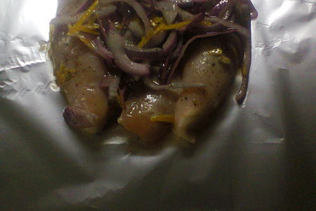 Пряная куриная грудка с вишневым соусом и карамельной картошкой: шаг 3