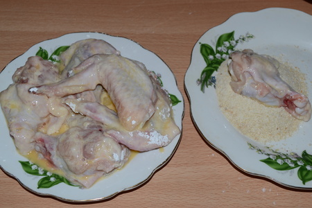 Хрустящие куриные крылышки с рисом: шаг 2