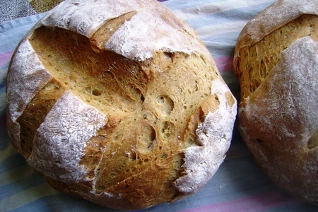 Хлеб из смешанной муки на кефире с луковым ароматом.: шаг 4