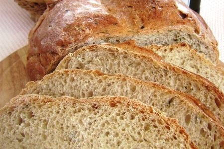 Хлеб из смешанной муки на кефире с луковым ароматом.: шаг 7