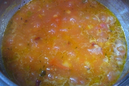 Рис индика с мясным рулетом и томатным соусом: шаг 6