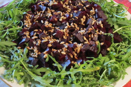 Рубиново-изумрудный салат: шаг 3