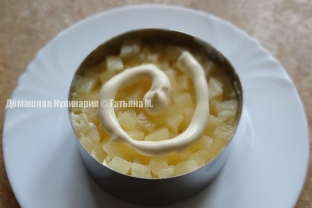 Салат из белой фасоли с утиными желудками и ананасом: шаг 4