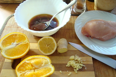 Курица в соево-апельсиновом соусе.: шаг 2