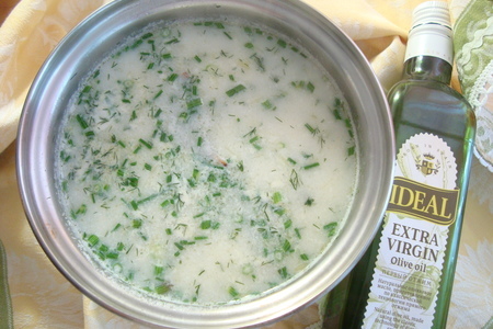 Суп рыбно-молочный с треской горячего копчения: шаг 11