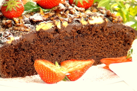 Шоколадный пирог , почти «губчатый» ( заходите есть повод): шаг 5