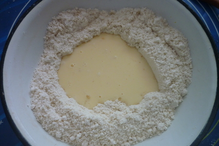 Фруктовый  пирог на сладком хлебном тесте с шоколадно-миндальным кремом: шаг 3