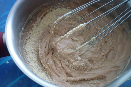 Фруктовый  пирог на сладком хлебном тесте с шоколадно-миндальным кремом: шаг 7