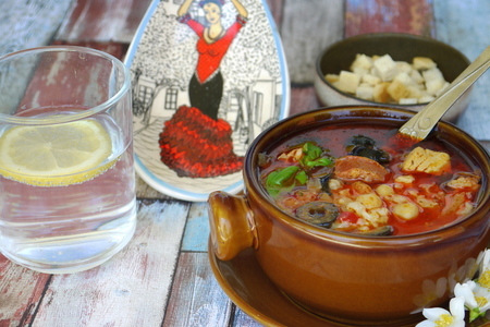 Рыбный суп с нутом и чоризо «испанские мотивы»: шаг 7