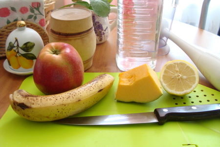 Коктейль витаминный "фрукты+тыква": шаг 1