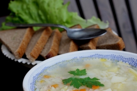 Куриный суп с рисом "ударник": шаг 6