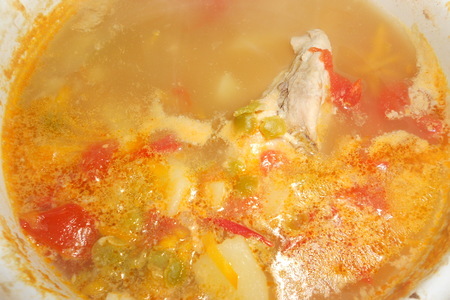 Гороховый суп с чесночными гренками: шаг 7
