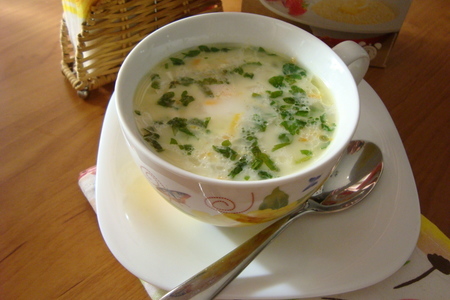 Молочный картофельный суп с пшёнными хлопьями: шаг 8