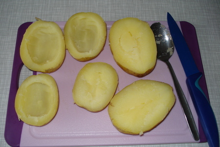 Фаршированный картофель "лодочки": шаг 5