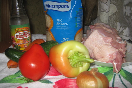 Отбивная куриная грудка с рисом и овощами: шаг 5