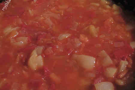 Каннеллони с телятиной и рисом в томатном соусе: шаг 5