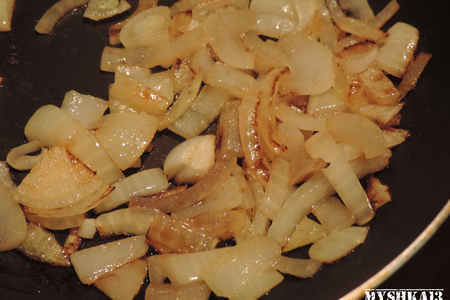 Гречка "ореховая" с телятиной с грибами в сливочно-шафрановом соусе: шаг 6