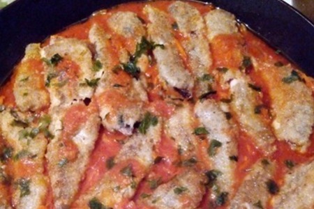 Путассу в томатно - овощном соусе: шаг 4
