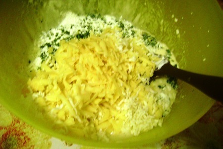 Закусочные сырные маффины с зеленым луком: шаг 2