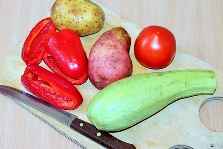 Треска c тушеными овощами : шаг 2