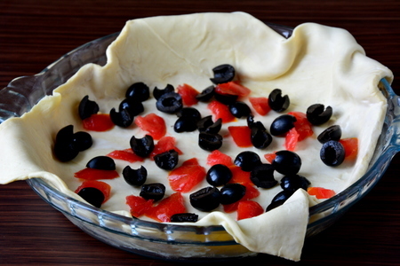 Греческий пирог "сиртаки" с маслинами и сыром: шаг 6