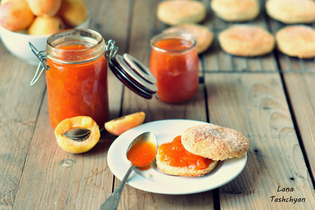 Сконы к завтраку+"живой" джем из абрикосов: шаг 3