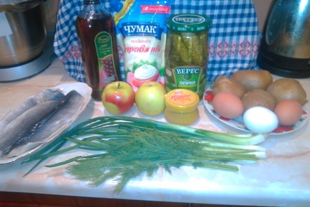 Селёдочный салат  "селедочное а-ля оливье" (салат-провокация для кулинаров): шаг 1