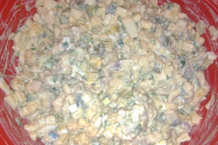 Селёдочный салат  "селедочное а-ля оливье" (салат-провокация для кулинаров): шаг 4