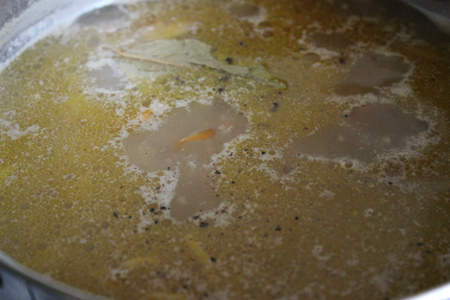Куриный суп с гречкой и копчено - вареным беконом: шаг 6
