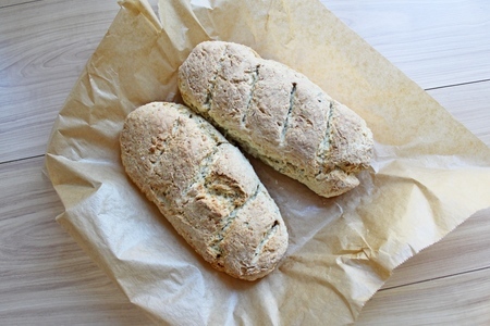 Быстрый овсяный хлеб с сыром : шаг 7