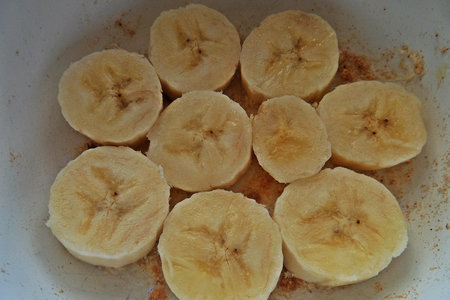 Овсяный пирог с бананом и ягодами: шаг 1