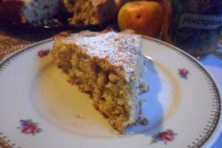 Пирог с мультизлаковыми хлопьями и яблоками: шаг 8