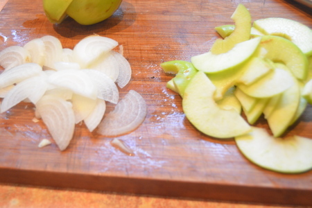 Картофельно-яблочная запеканка со свининой в мультиварке: шаг 6