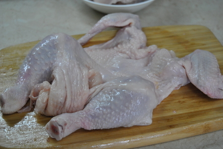 Фаршированная рисом курица «важная птица»: шаг 2