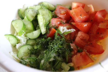 Зразы из телапии в беконе с овощным салатом (тест-драйв с "окраиной"): шаг 9