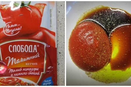 Салака жареная, приправленная ароматным томатным соусом: шаг 3