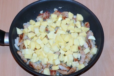 Запеченная тыква с мясом и картофелем: шаг 3