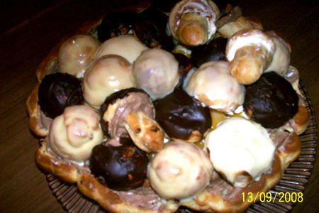 Торт "корзинка с грибами": шаг 5