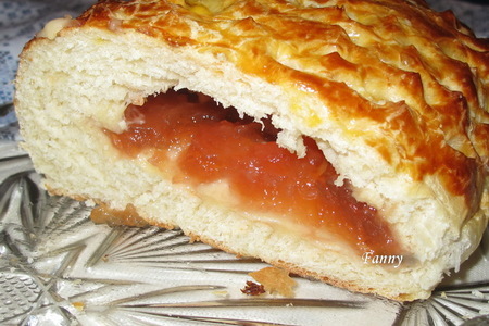 Пирог  "ёжик" с яблочным повидлом: шаг 9