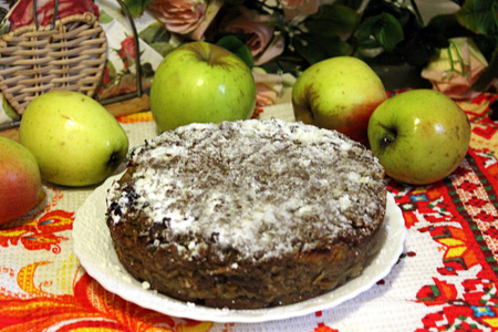 Пирог из бородинского хлеба с яблоками: шаг 13